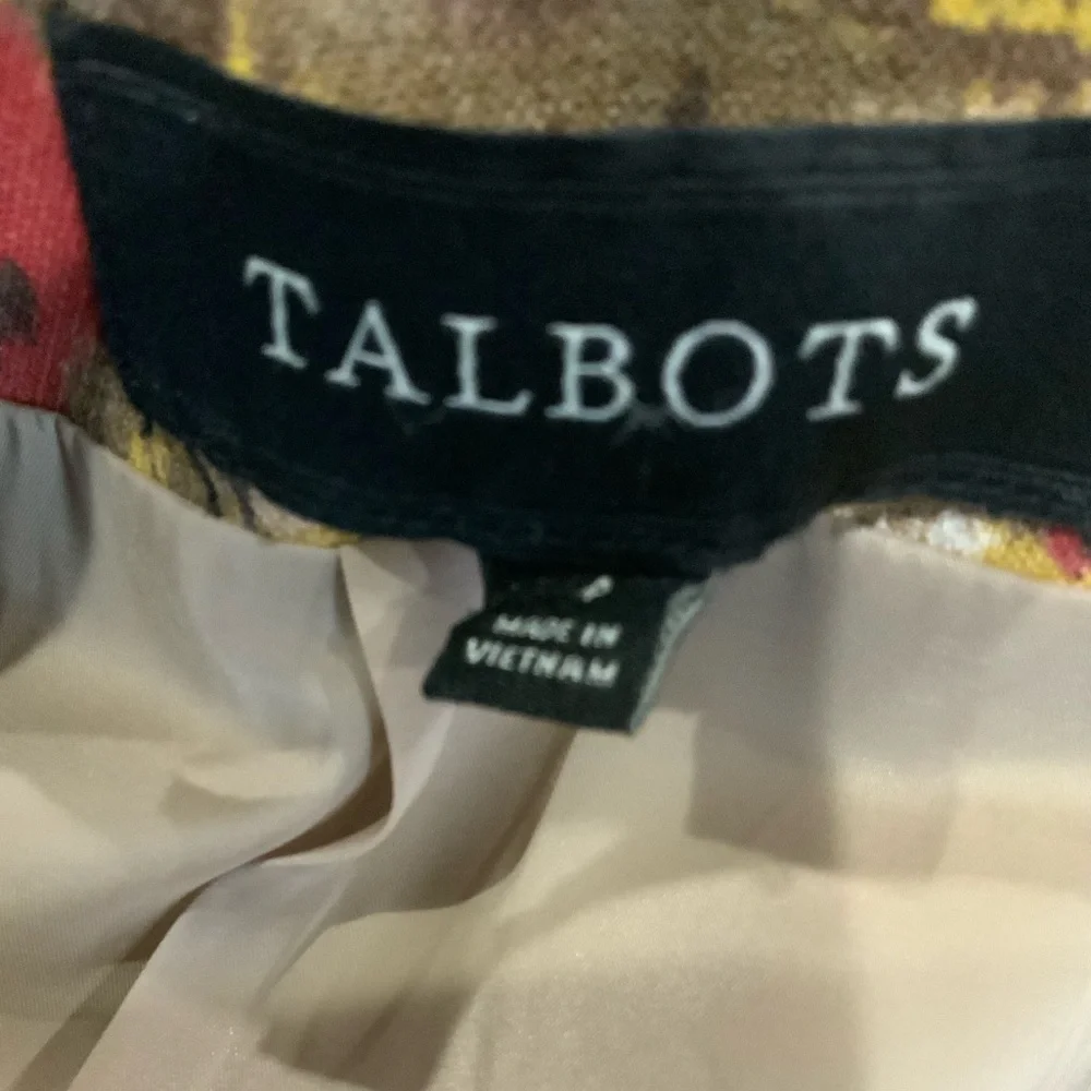 - ❤️❤️ Talbots Women's Autumn Floral Print Pencil Skirt❤️size 4